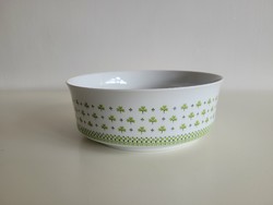 Old retro lowland porcelain bowl parsley clover pattern garnish bowl