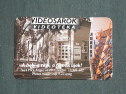 Kártyanaptár, kisebb méret, Videosarok film kölcsönző, Pécs , 2003,   (2)