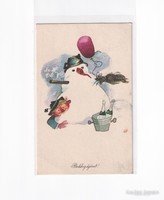 B:060 BÚÉK - Újév képeslap 1958