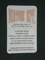 Card calendar, diatom construction company, Pécs, 2005, (2)