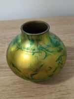 Zsolnay's eosin vase! Rare collector's item with Labrador pattern!