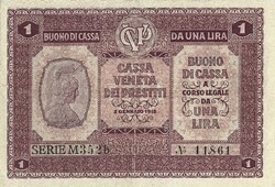 1 Lira 1918 Italy Venice 2.