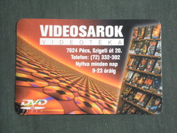 Card calendar, video corner film rental, Pécs, 2002, (2)