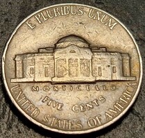 Amerikai Egyesült Államok, 5 cent, 1961., ﻿Jefferson Nickel