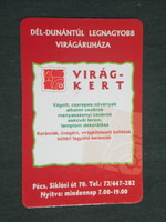 Card calendar, flower garden flower store, Pécs, 2004, (2)