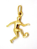 Gold soccer player pendant (zal-au119418)