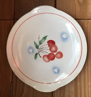 Granite cherry serving plate, bowl