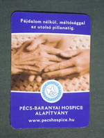 Kártyanaptár, Baranya Hospice alapítvány, idősgondozás, Pécs, 2012,   (2)