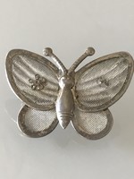 Etüstözött pillangó bross, 3,2 x 2,2 cm
