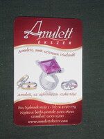 Kártyanaptár, Amulett ékszer üzlet, köves gyűrű, Pécs, 2013,   (2)