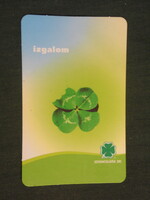 Card calendar, toto lottery gambling, four-leaf clover, excitement, 2007, (2)