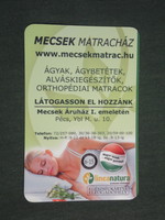 Card calendar, Mecsek store, mattress house bed inserts, Pécs, 2010, (2)