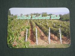 Card calendar, Pellerd garden friendly club, grapes, wine, 2010, (2)