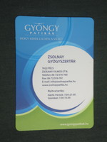 Card calendar, Gyöngy pharmacies, Zsolnay pharmacy, Pécs, 2009, (2)
