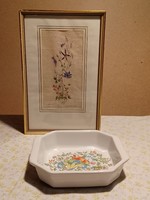 PORCELÁN SÜTŐFORMA VIRÁGOS MINTÁVAL -JELZÉS NÉLKÜL