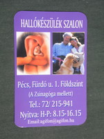 Card calendar, hearing aid salon, Pécs, 2007, (2)