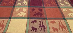 Animal bedspread, tablecloth, drapery (m4292)
