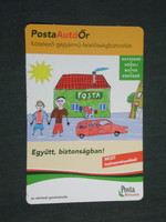 Card calendar, Hungarian post office, graphic artist, children's drawing, 2009, (2)