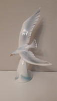 Hibátlan extra nagyméretű Hollóházi porcelán sirály madár 23 cm