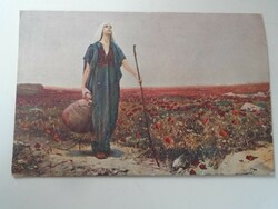 D199481 old postcard - piglhein - blinde - the blind woman - 1910k