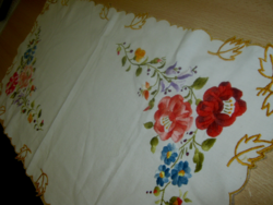 Old embroidered tablecloth 72 cm x 35 cm