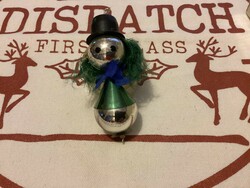 Old glass hat figure Christmas tree decoration