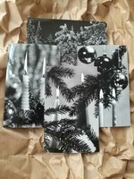 Old Christmas cards black and white photo mti