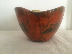 Retro lake head ceramic bowl 17cm.