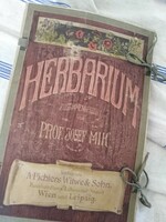 Herbarium - az 1890 - es évekből / A. Pichlers Witwe & Soh/ foglalva n