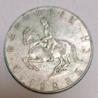 Ausztria .640 ezüst 5 Schilling 1962  (G/2)