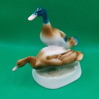 Porcelain figurine of András Zsinkay Duck