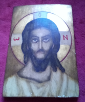 Krisztus ikon fatáblán