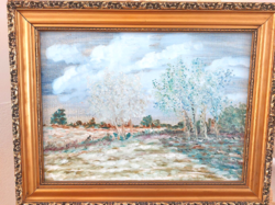 (K) major Kálmán j.C. Major landscape painting with frame 48x38 cm