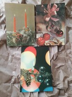 3 db régi karácsonyi képeslap