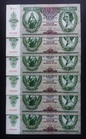10 Pengő 1936, UNC. 6 db sorszámkövető