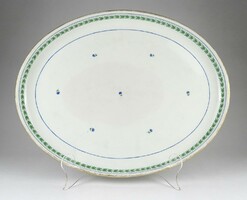 1O816 huge antique 19th century porcelain serving bowl tray 33 x 42 cm