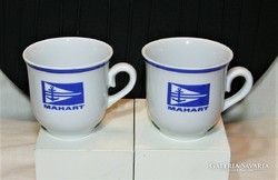 MAHART kávéscsésze - Régi I.o. Zsolnay porcelán- 2 db