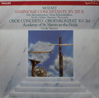 Mozart,Marriner* - Symphonie Concertante KV 297 B /Oboe Concerto KV 314 (LP)