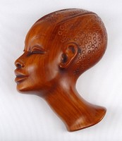 1P137 raumschmuck - cortendorf art deco ceramic female head 20 cm