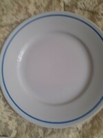 Zsolnay lapos tányér. Kék. Csíkos  24cm
