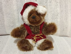 Gyűjtői mackó, maci, karácsonyi Mikulás medve- Karácsonyi Teddy Bear 2008