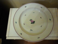 Old large cake / meat bowl with floral pattern