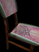 Kézzel festett retro szék