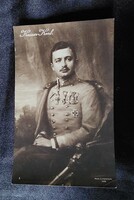 IV. KÁROLY UTOLSÓ KORONÁS MAGYAR KIRÁLY HABSBURG 1916 KORABELI EREDETI FOTÓLAP KÉP