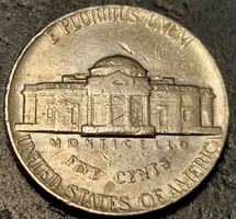 Amerikai Egyesült Államok, 5 cent, 1974., ﻿Jefferson Nickel