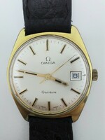 295T. Beautiful omega geneve dates gold-plated men's watch c.613