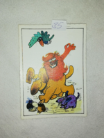 Pom-pom fairytale postcard with leather effect 1979 35