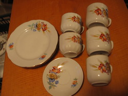 Retro poppy, daisy, cornflower Czech porcelain package of 10 dubi