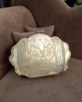 Antique wallet with mother-of-pearl decoration