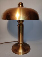 Vintage réz arany színű fém két izzós asztali lámpa 1970-es évek
